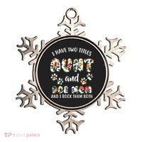 I Have Two Titles Aunt And Dog Mom Ornament thumb 0