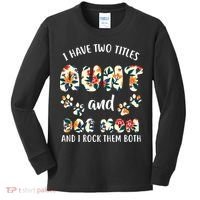 I Have Two Titles Aunt And Dog Mom Kids Long Sleeve Shirt thumb 0