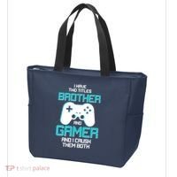 I Have Two Titles Brother Gamer And I Crush Them Both Tote Bag thumb 3