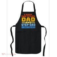I Have Two Titles Dad & Step-Dad Rock Them Both Apron thumb 0