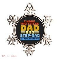 I Have Two Titles Dad & Step-Dad Rock Them Both Ornament thumb 0