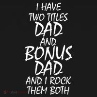 I Have Two Titles Dad And Bonus Dad I Rock Them Both Ornament thumb 1