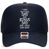I Have Two Titles Dad And Bonus Dad I Rock Them Both Hat thumb 0