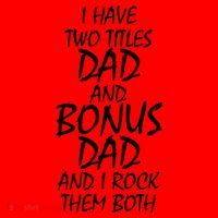 I Have Two Titles Dad And Bonus Dad I Rock Them Both Santa Hat thumb 1