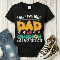 I Have Two Titles Dad And Grandpaw Women's T-Shirt thumb 3