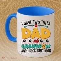 I Have Two Titles Dad And Grandpaw Coffee Mug thumb 2