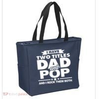 I Have Two Titles Dad And Pop Tote Bag thumb 2