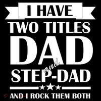 I Have Two Titles Dad And Step Dad And I Rock Them Both Ornament thumb 1