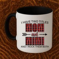 I Have Two Titles Mom And Mimi Coffee Mug thumb 2