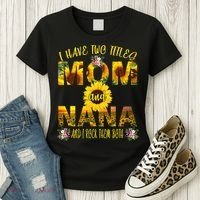 I Have Two Titles Mom And Nana Women's T-Shirt thumb 3