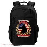 I Have Two Titles Veteran And Retirement Backpack thumb 0