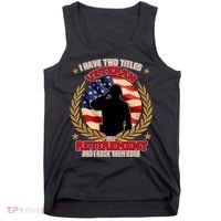 I Have Two Titles Veteran And Retirement Tank Top thumb 0