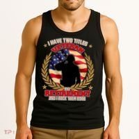 I Have Two Titles Veteran And Retirement Tank Top thumb 3