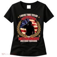 I Have Two Titles Veteran And Retirement Women's T-Shirt thumb 0