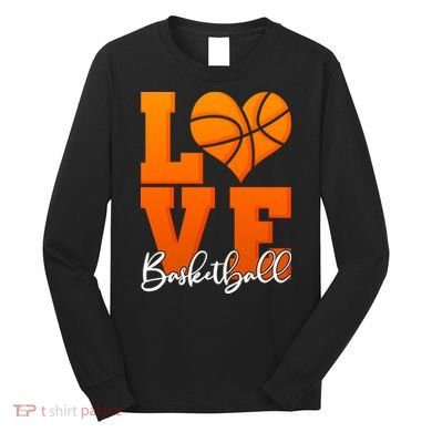 I Heart Basketball Long Sleeve Shirt