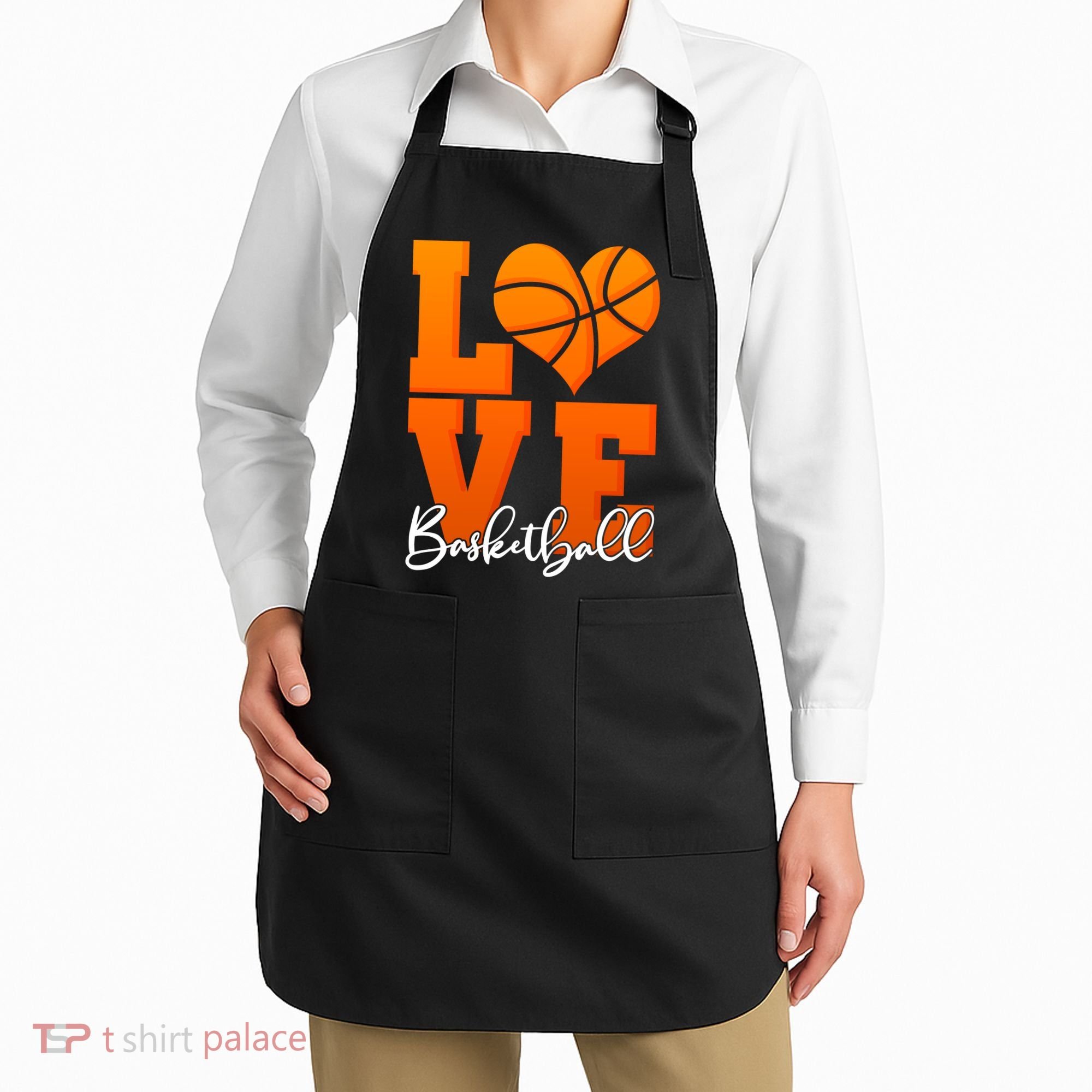 I Heart Basketball Apron