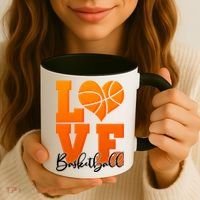 I Heart Basketball Coffee Mug thumb 3