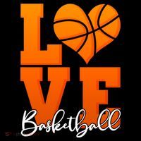 I Heart Basketball Ornament thumb 1