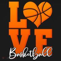 I Heart Basketball Toddler Hoodie thumb 2