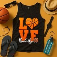 I Heart Basketball Tank Top thumb 4