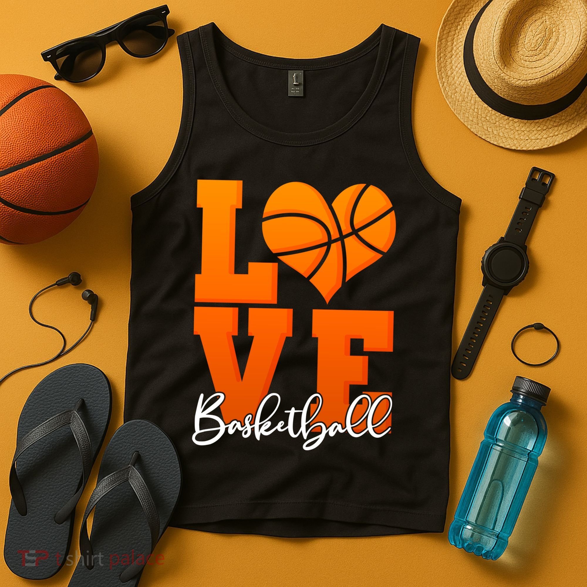 I Heart Basketball Tank Top