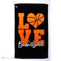 I Heart Basketball Golf Towel thumb 0