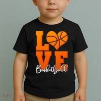 I Heart Basketball Toddler T-Shirt thumb 2