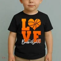 I Heart Basketball Toddler T-Shirt thumb 2