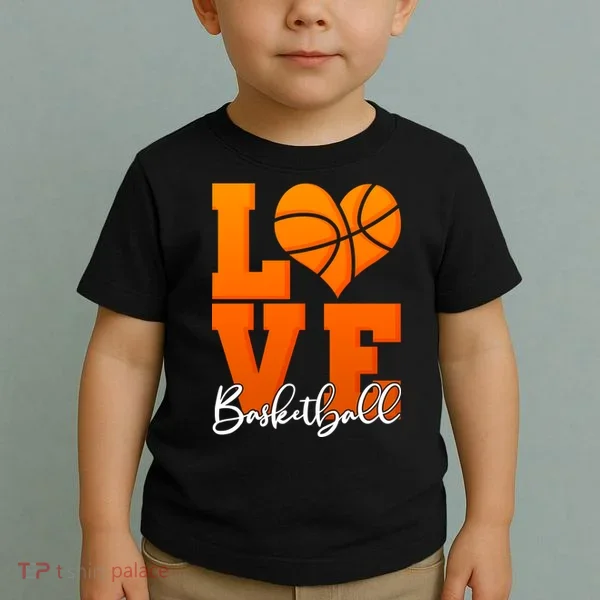 I Heart Basketball Toddler T-Shirt