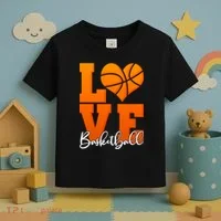 I Heart Basketball Toddler T-Shirt thumb 3