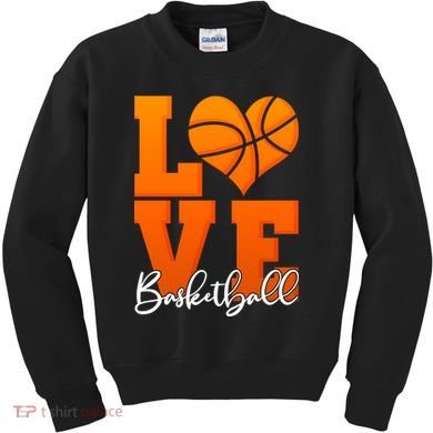 I Heart Basketball Kids Sweatshirt