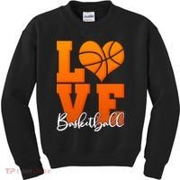 I Heart Basketball Kids Sweatshirt thumb 0