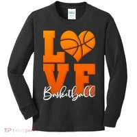 I Heart Basketball Kids Long Sleeve Shirt thumb 0