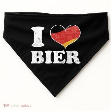I Heart Beer Oktoberfest USA-Made Doggie Bandana