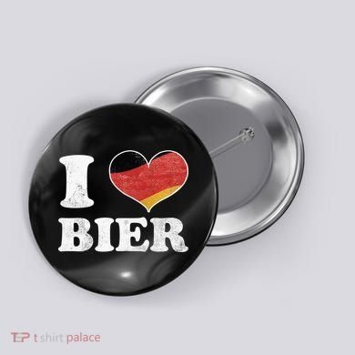 I Heart Beer Oktoberfest Button