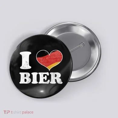 I Heart Beer Oktoberfest Button