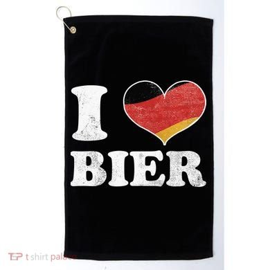 I Heart Beer Oktoberfest Golf Towel