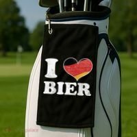 I Heart Beer Oktoberfest Golf Towel thumb 2