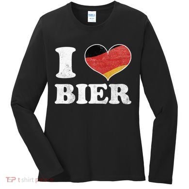 I Heart Beer Oktoberfest Women's Long Sleeve Shirt