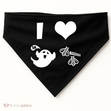 I Heart Boo Beez USA-Made Doggie Bandana