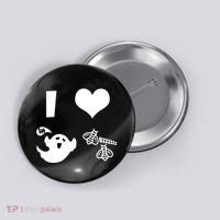 I Heart Boo Beez Button thumb 0
