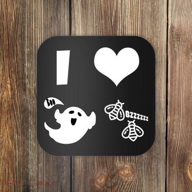 I Heart Boo Beez Coaster