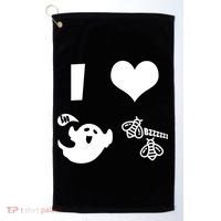 I Heart Boo Beez Golf Towel thumb 0