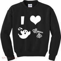 I Heart Boo Beez Kids Sweatshirt thumb 0