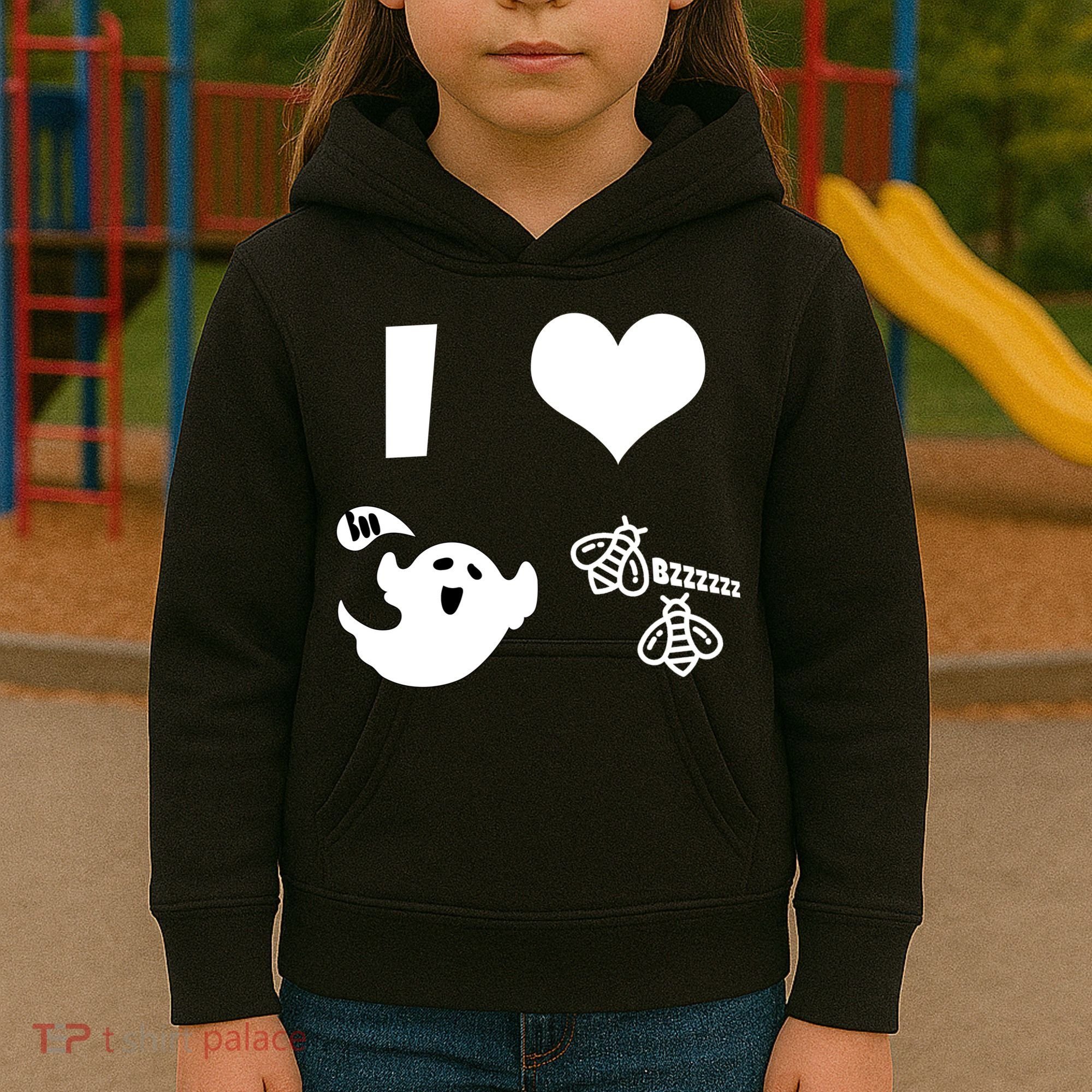 I Heart Boo Beez Kids Hoodie