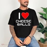 I Heart Cheese Balls Comfort Colors T-Shirt thumb 3