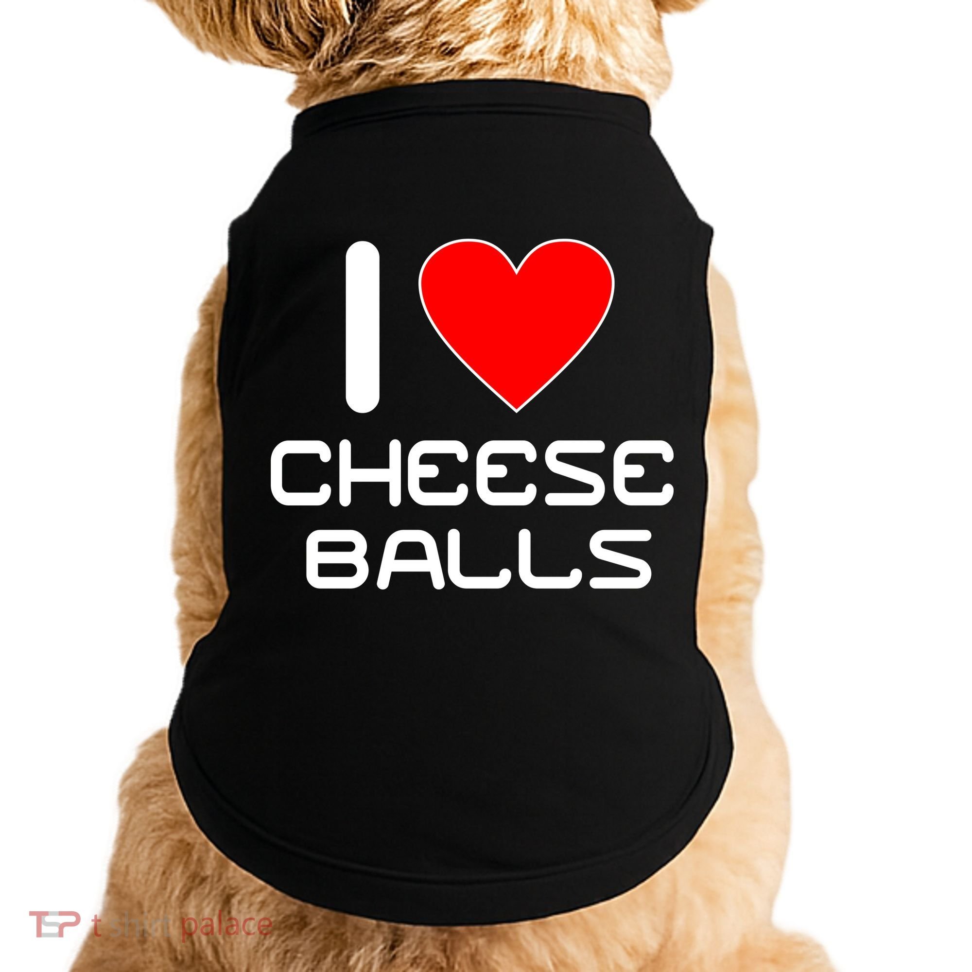 I Heart Cheese Balls Doggie Tank