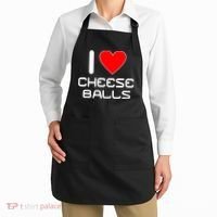 I Heart Cheese Balls Apron thumb 2