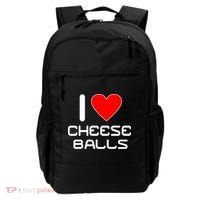 I Heart Cheese Balls Backpack thumb 0