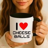 I Heart Cheese Balls Coffee Mug thumb 3